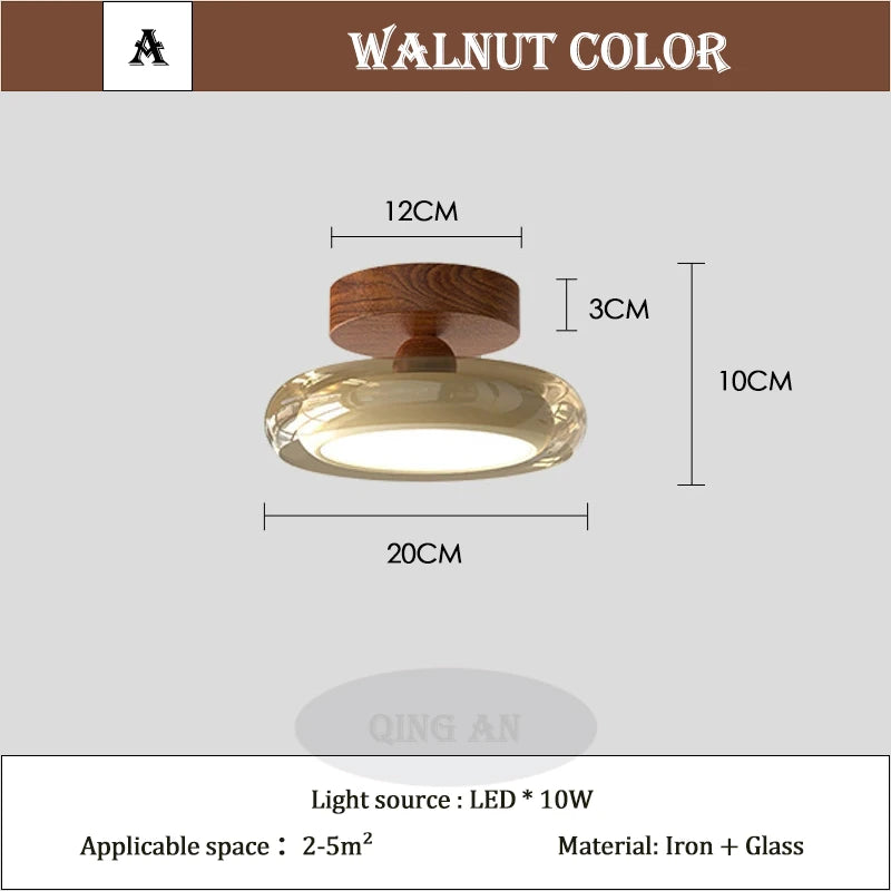 Memphis Dopamine Colorful Glass Aisle Ceiling Lamps Corridor Lamp Children's Room Entrance Door Bedroom Balcony Ceiling Lights