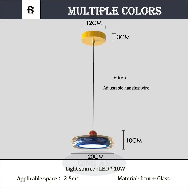 Memphis Dopamine Colorful Glass Aisle Ceiling Lamps Corridor Lamp Children's Room Entrance Door Bedroom Balcony Ceiling Lights