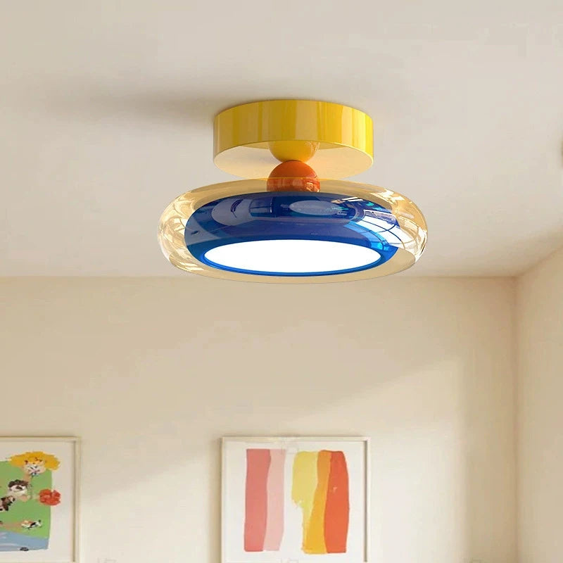 Memphis Dopamine Colorful Glass Aisle Ceiling Lamps Corridor Lamp Children's Room Entrance Door Bedroom Balcony Ceiling Lights