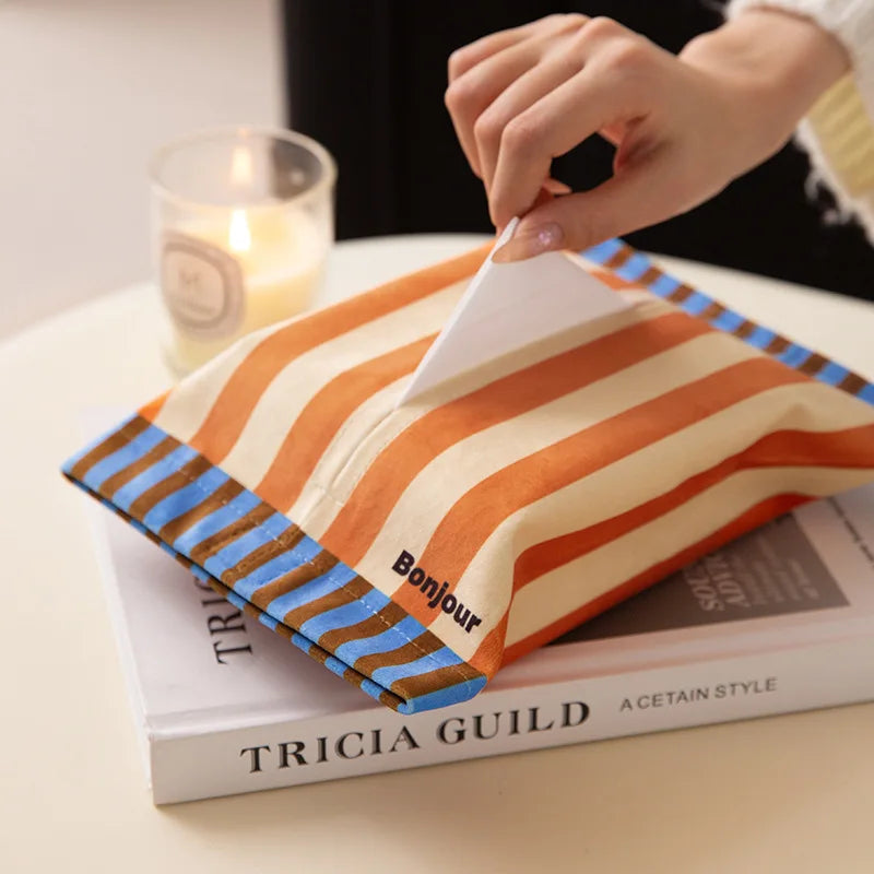 Memphis Rhapsody Luxury Tissue Box Bathroom Toilet Paper Holder Vintage Living Room Car Organizer Decorative Napkin Dispenser
