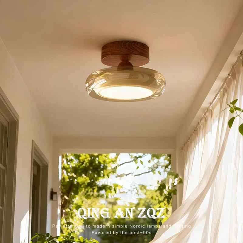 Memphis Dopamine Colorful Glass Aisle Ceiling Lamps Corridor Lamp Children's Room Entrance Door Bedroom Balcony Ceiling Lights
