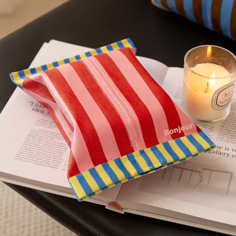 Memphis Rhapsody Luxury Tissue Box Bathroom Toilet Paper Holder Vintage Living Room Car Organizer Decorative Napkin Dispenser