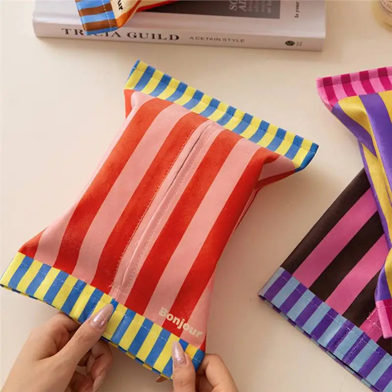 Memphis Rhapsody Luxury Tissue Box Bathroom Toilet Paper Holder Vintage Living Room Car Organizer Decorative Napkin Dispenser